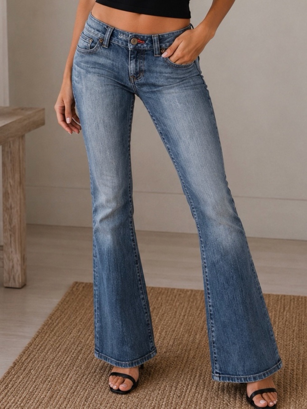 Y2K Vintage Guess Jeans Flair Leg Low Rise